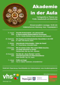 Mehr über den Artikel erfahren „Akademie in der Aula“ im Herbstsemester 2026/27